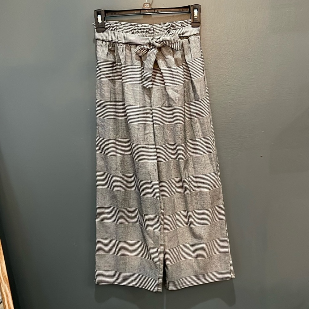 Girls Wide-Leg High Waisted Plaid Pants